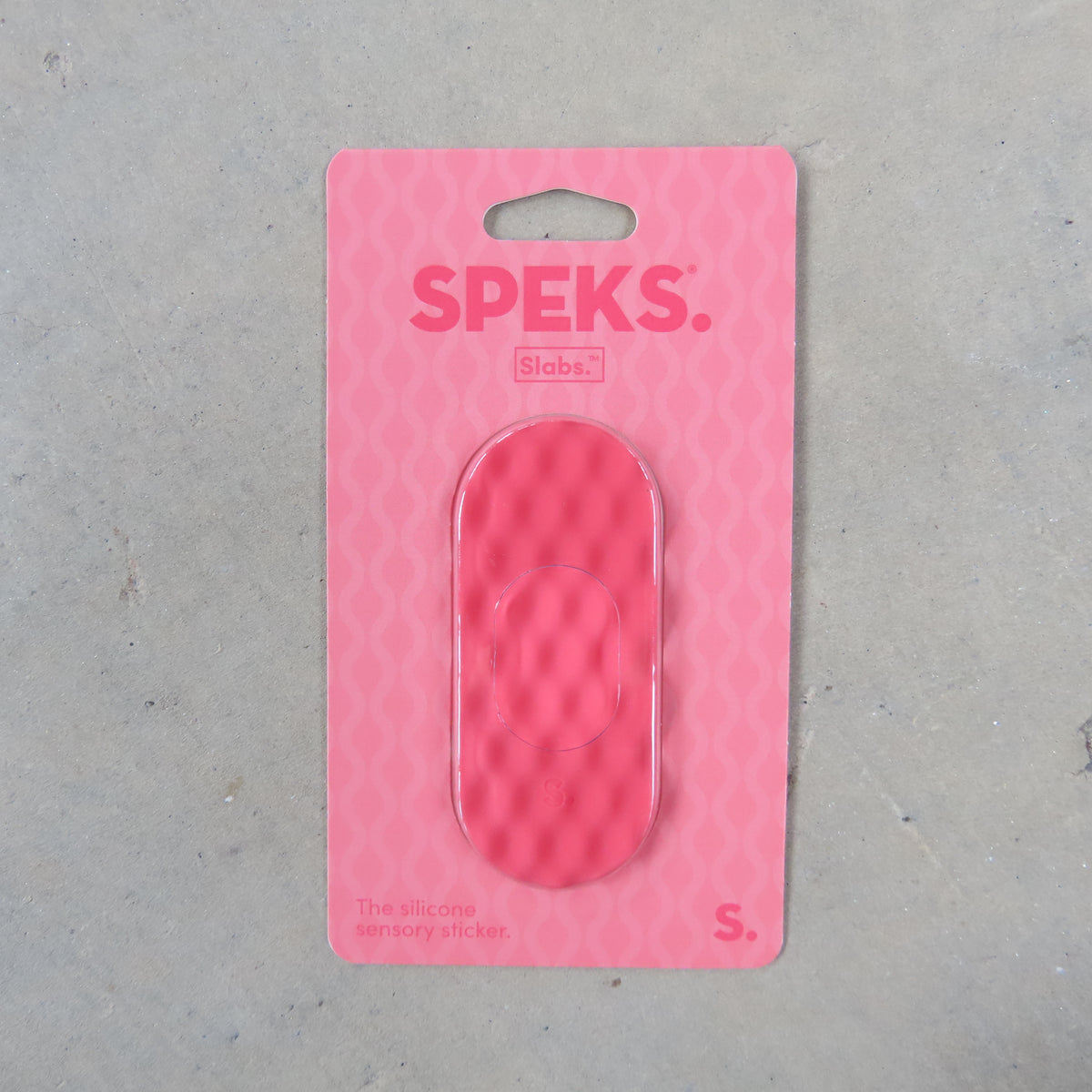 Slabs Silicone Sticker: Tab Mesh Pink
