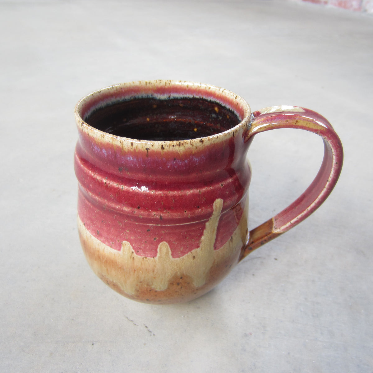 Large Handmade Ceramic Mug: Landscape on Mars