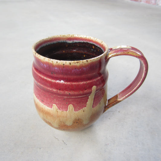 Large Handmade Ceramic Mug: Landscape on Mars