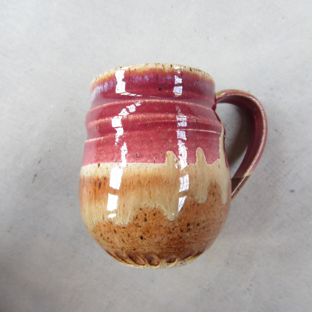 Large Handmade Ceramic Mug: Landscape on Mars