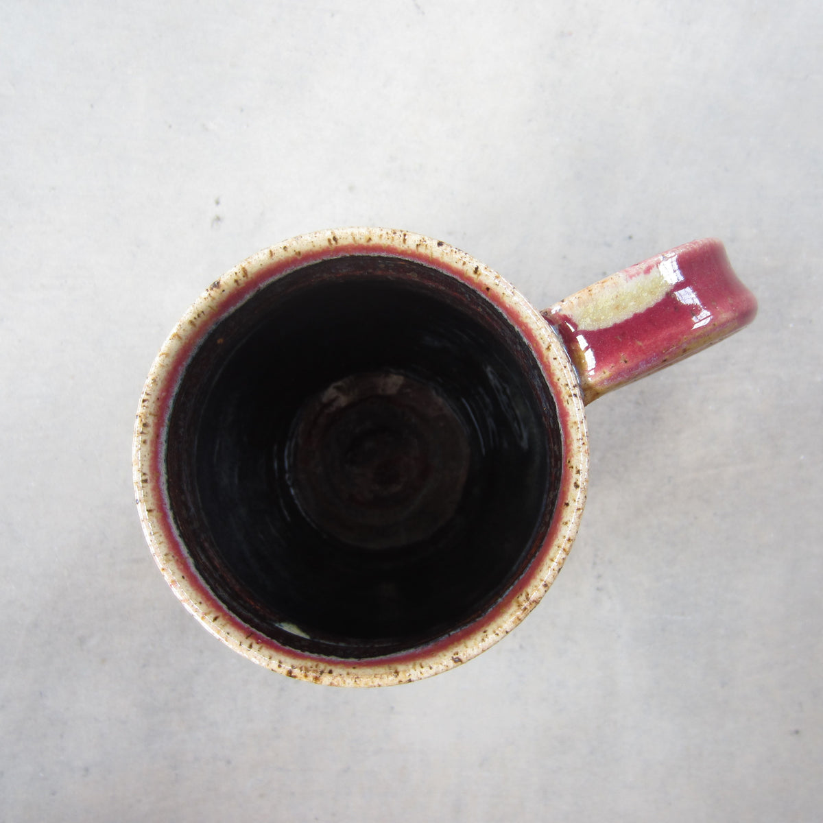 Large Handmade Ceramic Mug: Landscape on Mars