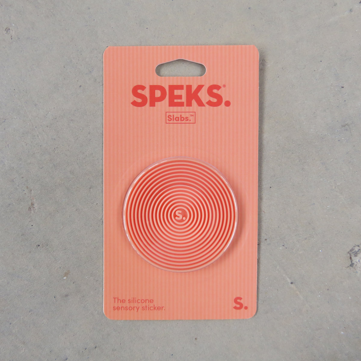 Slabs Silicone Sticker: Circle Groove Orange