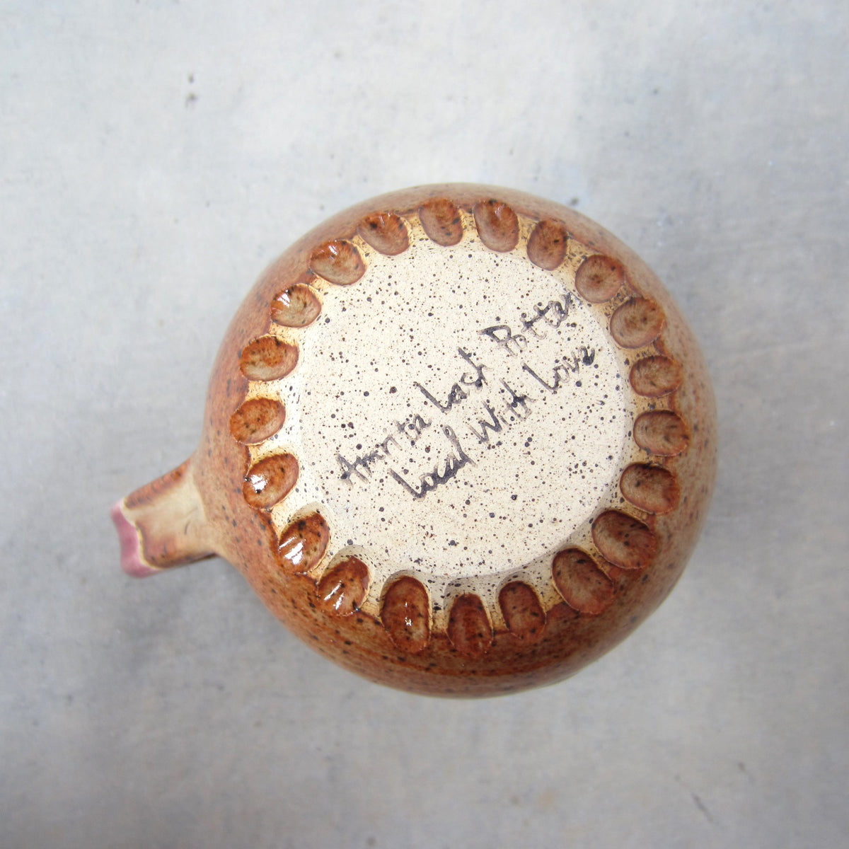 Large Handmade Ceramic Mug: Landscape on Mars