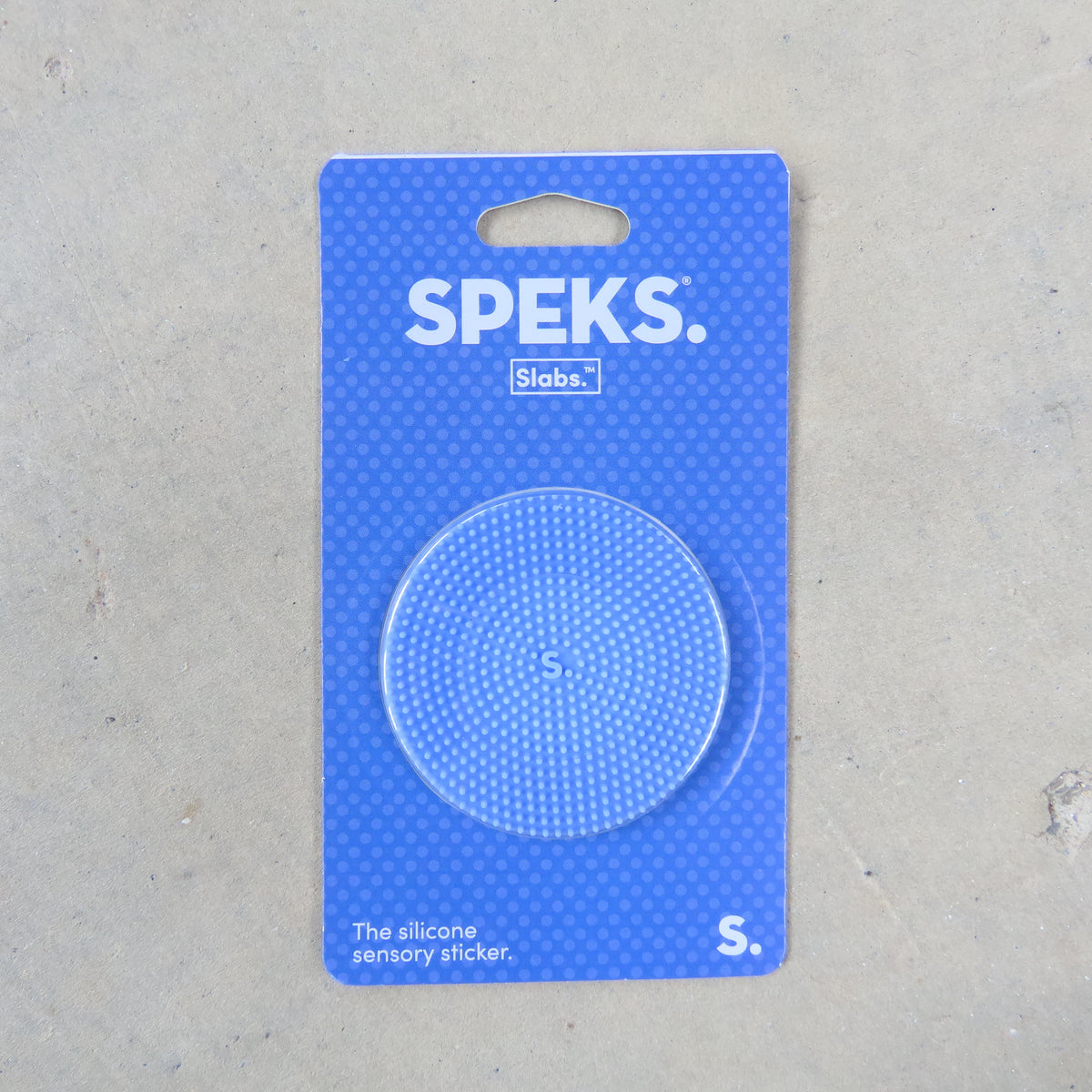 Slabs Silicone Sticker: Circle Static Blue