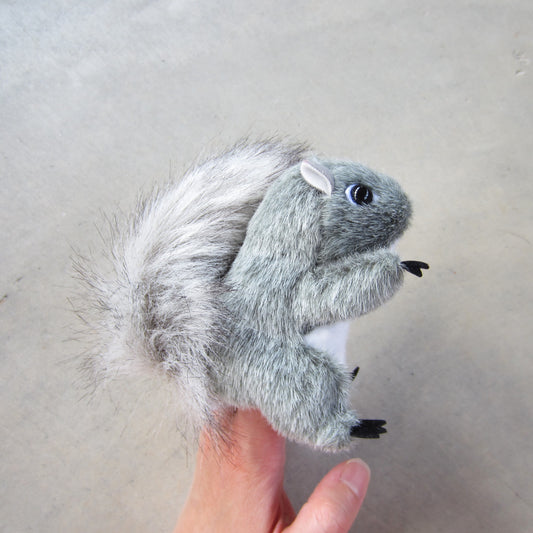 Finger Puppet: Mini Grey Squirrel