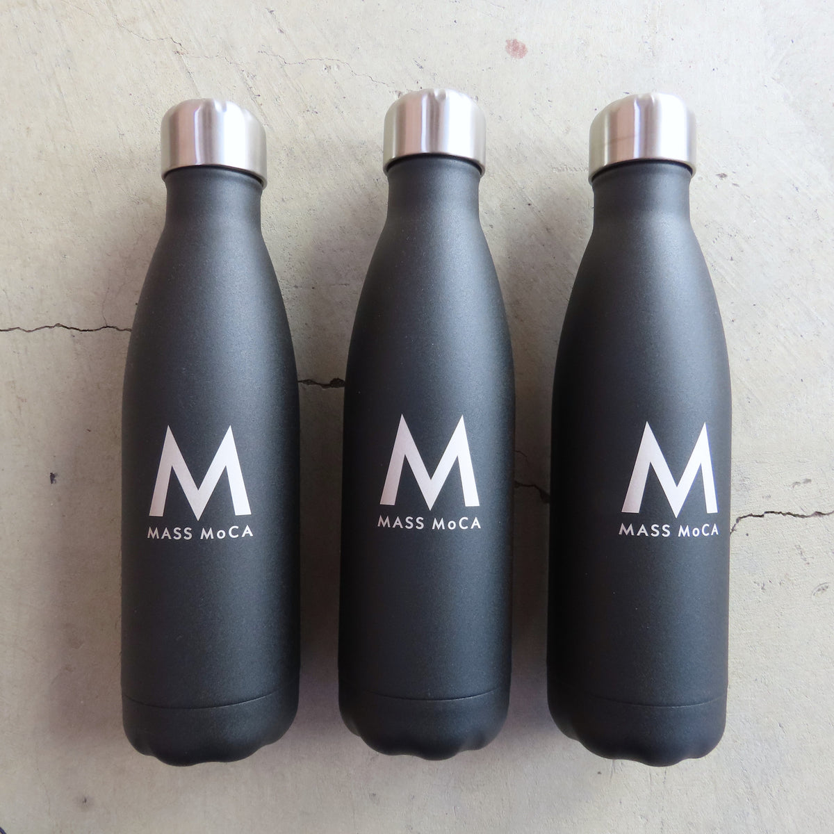 MASS MoCA Water Bottle: Matte Black