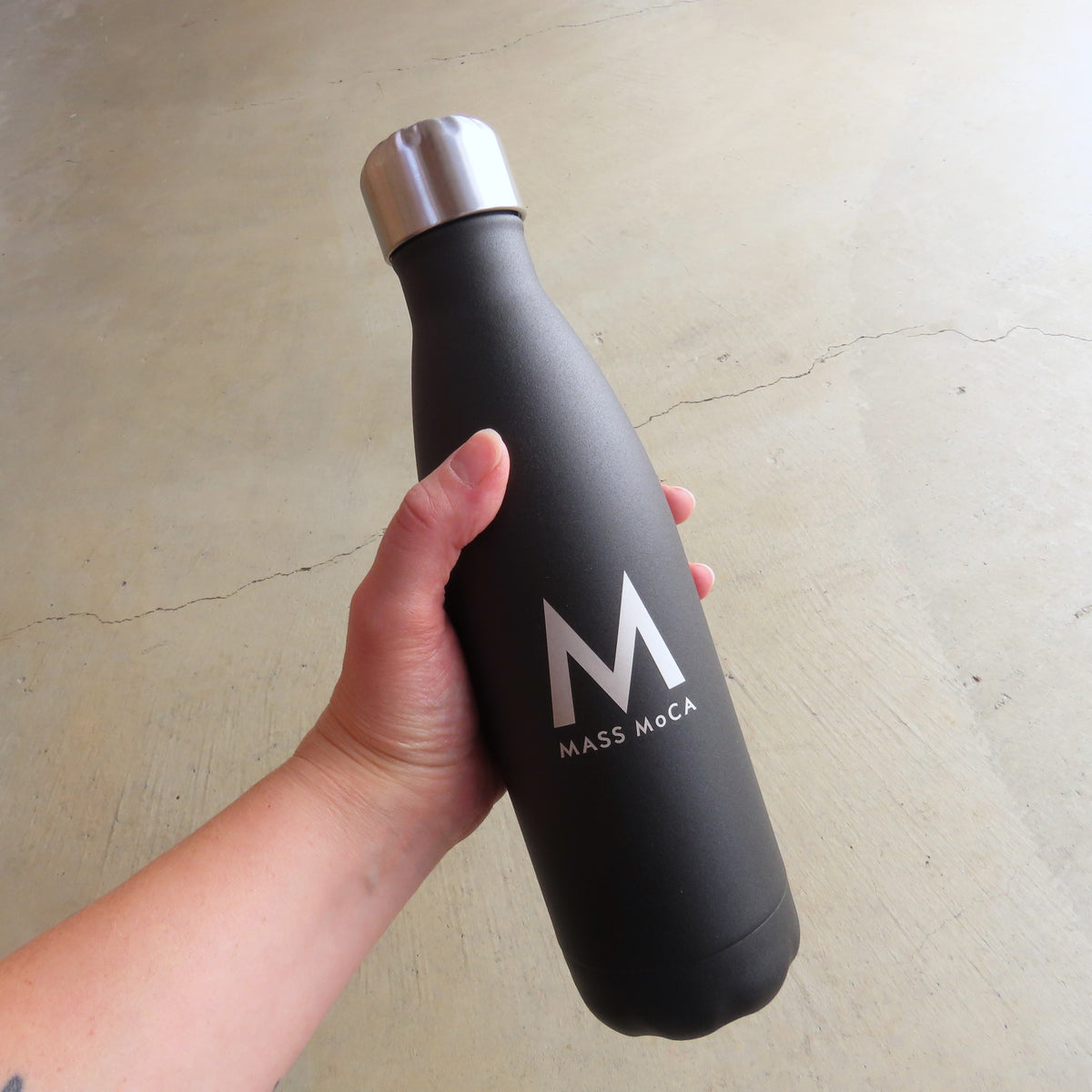 MASS MoCA Water Bottle: Matte Black