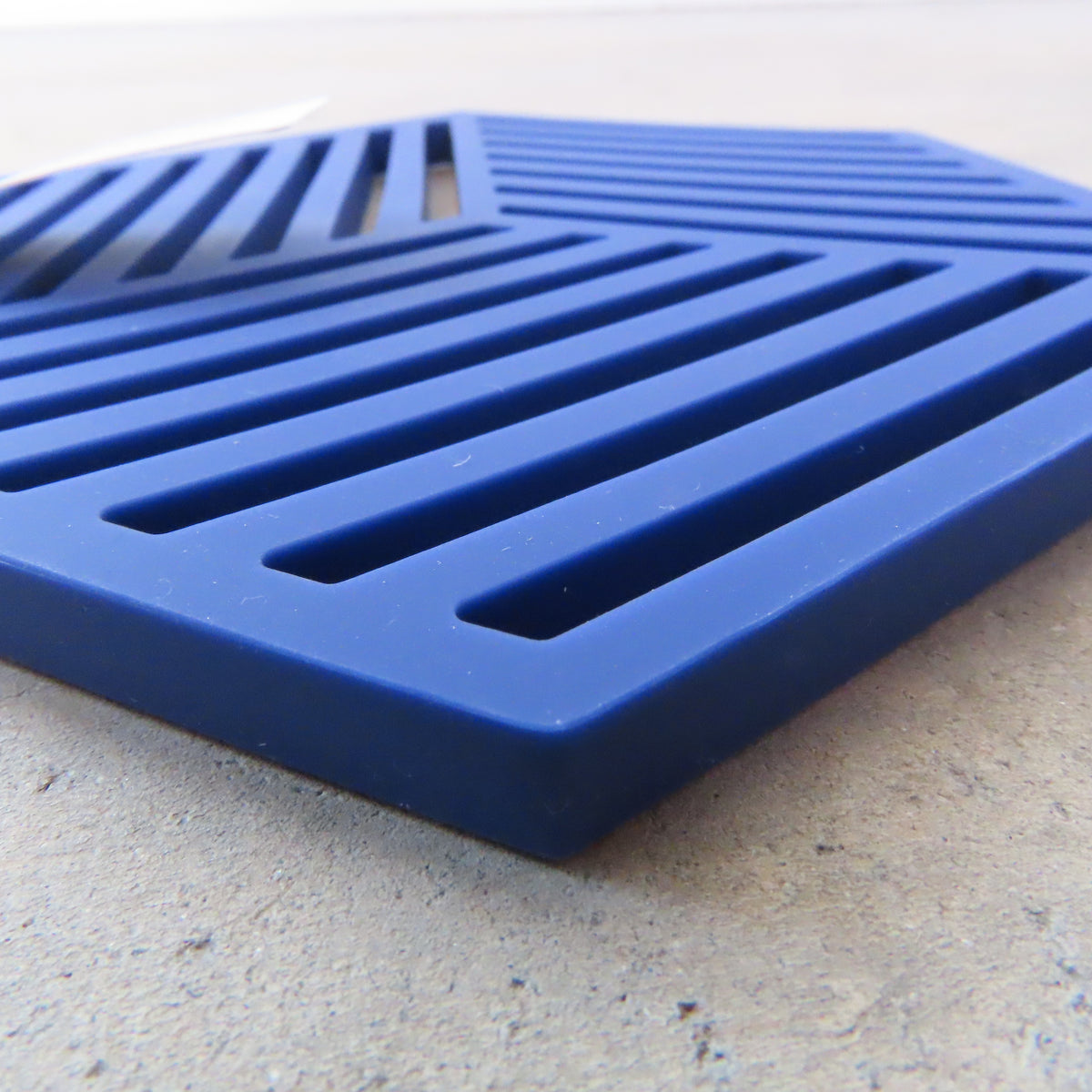 Hexagon Kitchen Trivet: Indigo