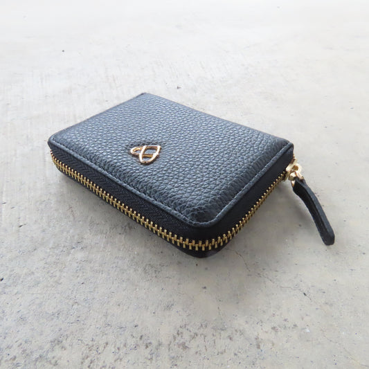 Bella Mini Wallet: Matte Black