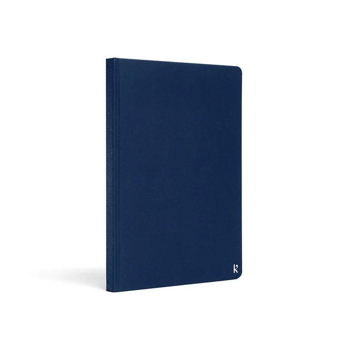 Stone Paper Notebook: A5 Grid Hardcover - Navy