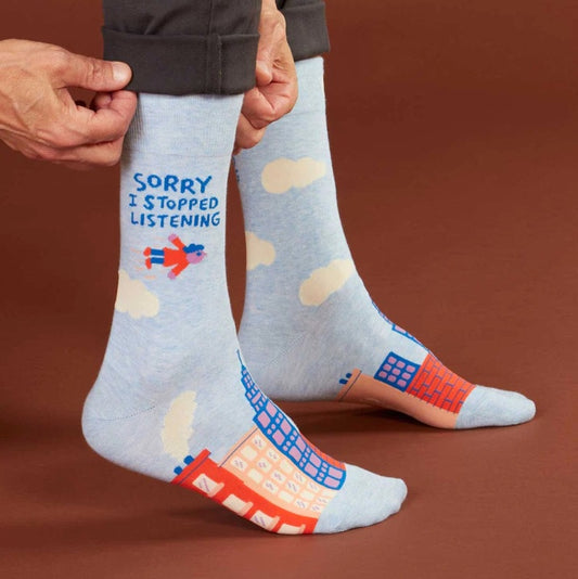 Men's Crew Socks: I Stopped Listening