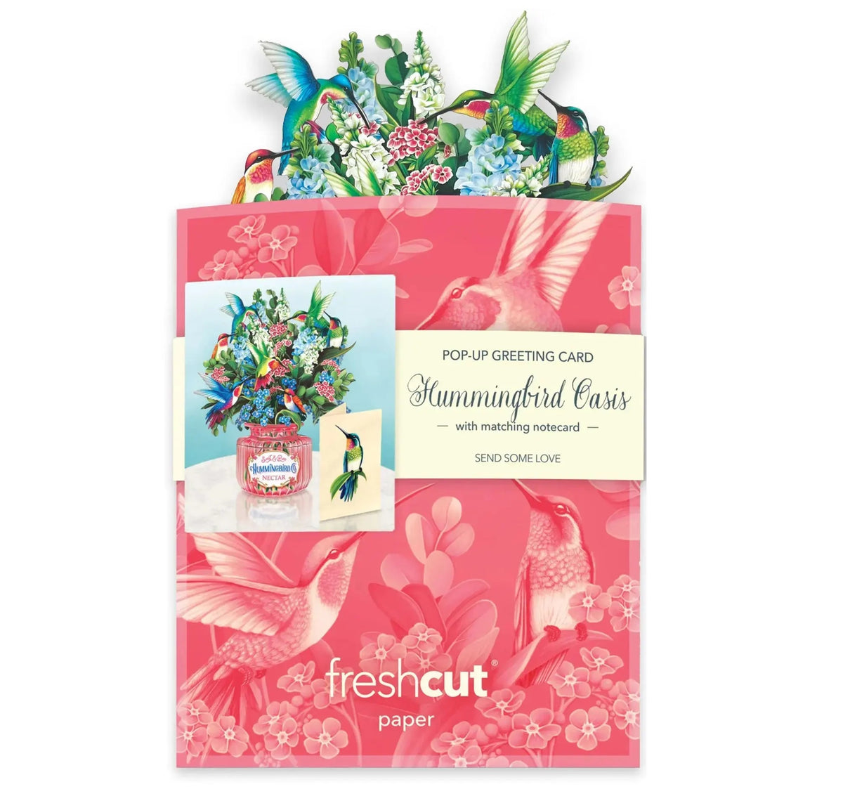 Mini Paper Bouquet: Hummingbird Oasis