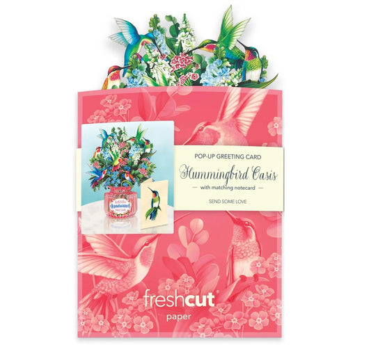 Mini Paper Bouquet: Hummingbird Oasis