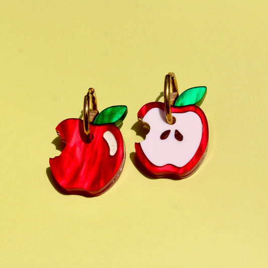 Little Apples Acrylic Earrings