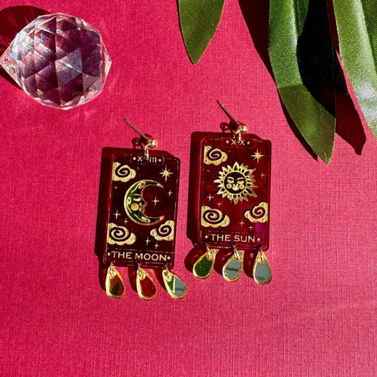 Tarot Card Acrylic Earrings