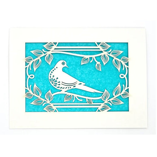 Laser Cut Greeting Card: Paloma