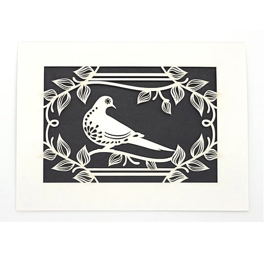 Laser Cut Greeting Card: Paloma