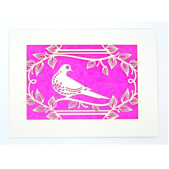Laser Cut Greeting Card: Paloma