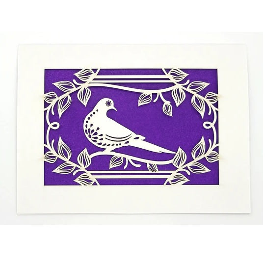 Laser Cut Greeting Card: Paloma