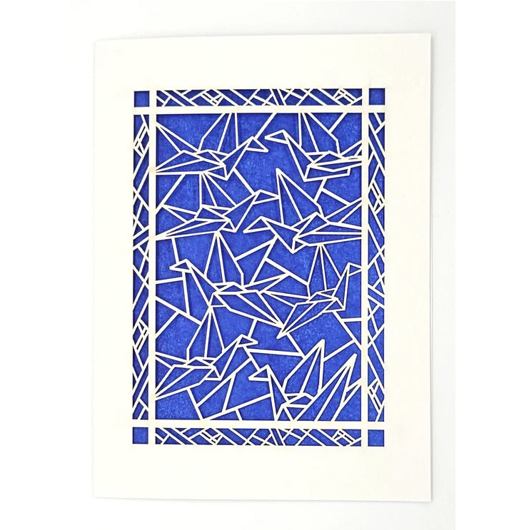 Laser Cut Greeting Card: Paper Crane