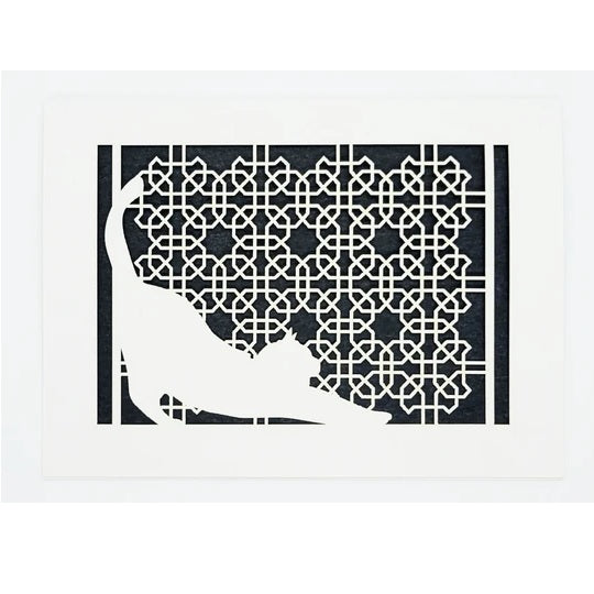 Laser Cut Greeting Card: Muzza the Cat
