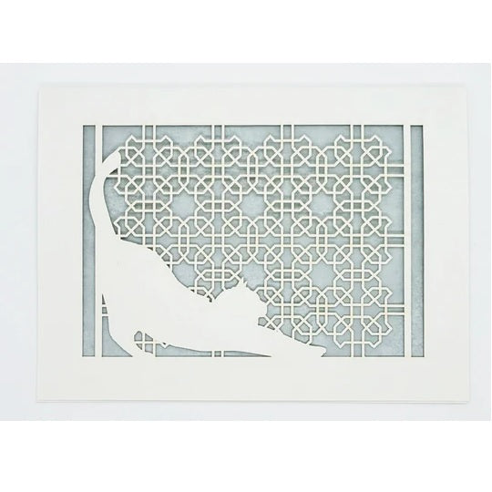 Laser Cut Greeting Card: Muzza the Cat