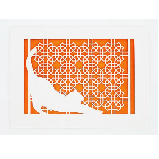 Laser Cut Greeting Card: Muzza the Cat