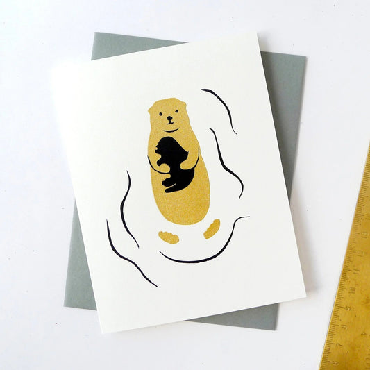 Greeting Card: Otter Baby