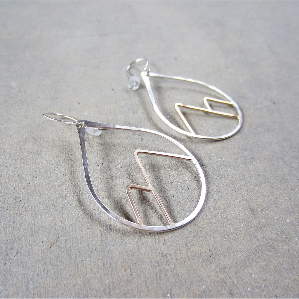 Vermont Earrings in Mixed Metals