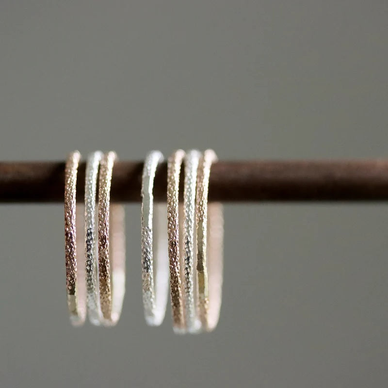 Stardust Stacker Ring in Sterling Silver