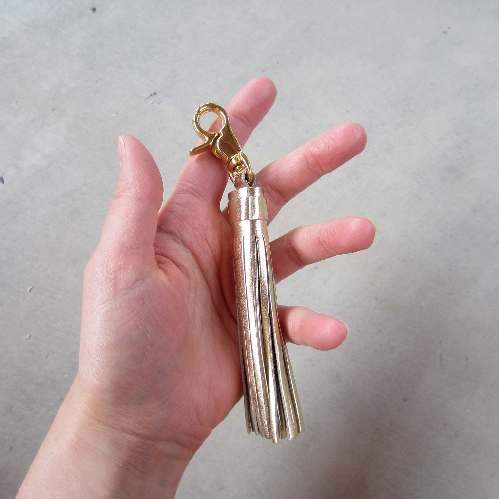 Tassel Key Ring: Gold