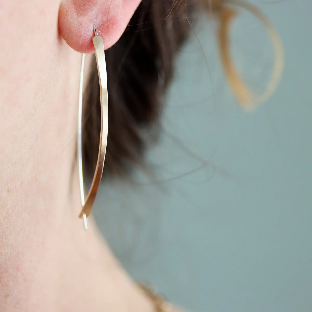 Large Vera Earrings in Mixed Metals