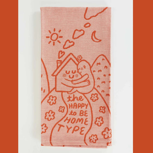Woven Dish Towel: Happy To Be Home