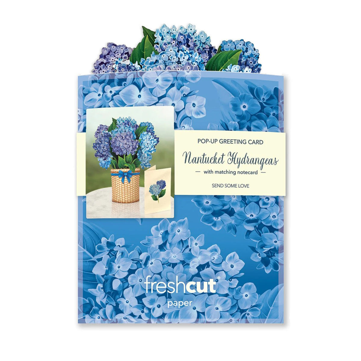 Mini Paper Bouquet: Nantucket Hydrangeas