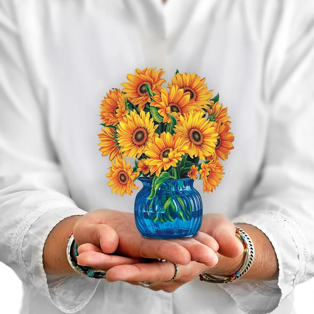 Mini Paper Bouquet: Sunflowers