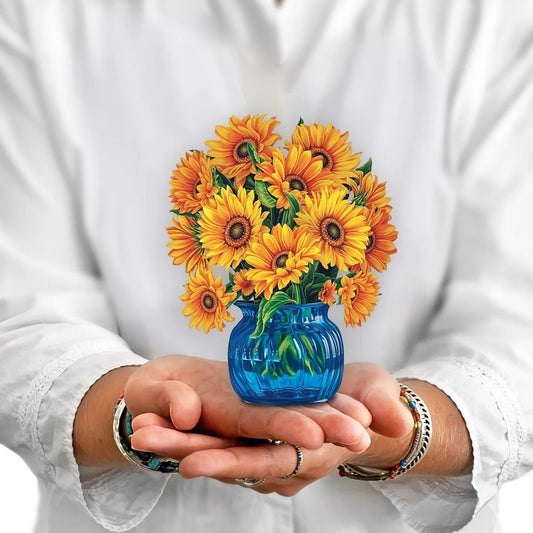 Mini Paper Bouquet: Sunflowers