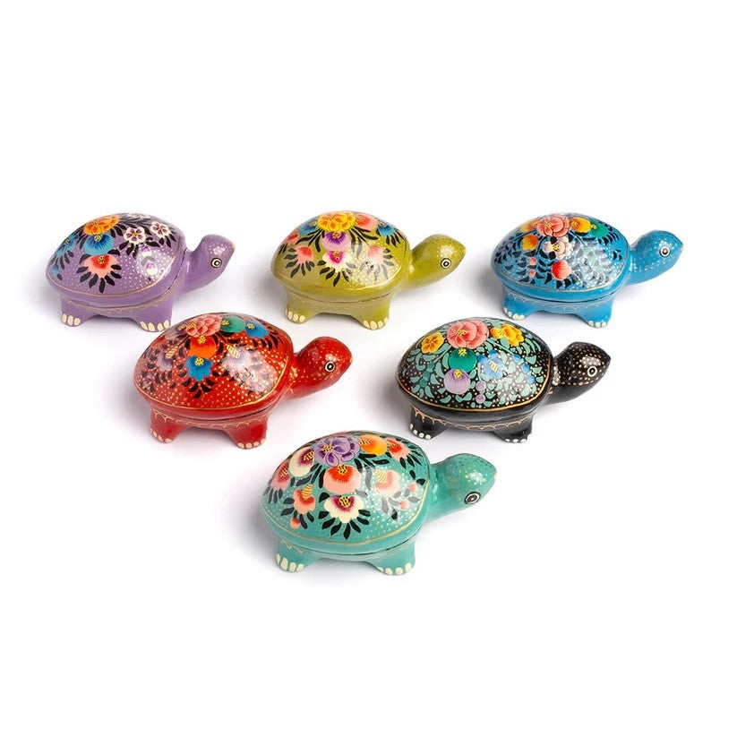 Turtles Paper Mache Box