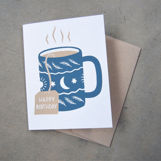 Greeting Card: Happy Birthday Tea
