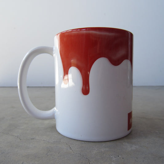 MASS MoCA Paint Drip Mug: Red