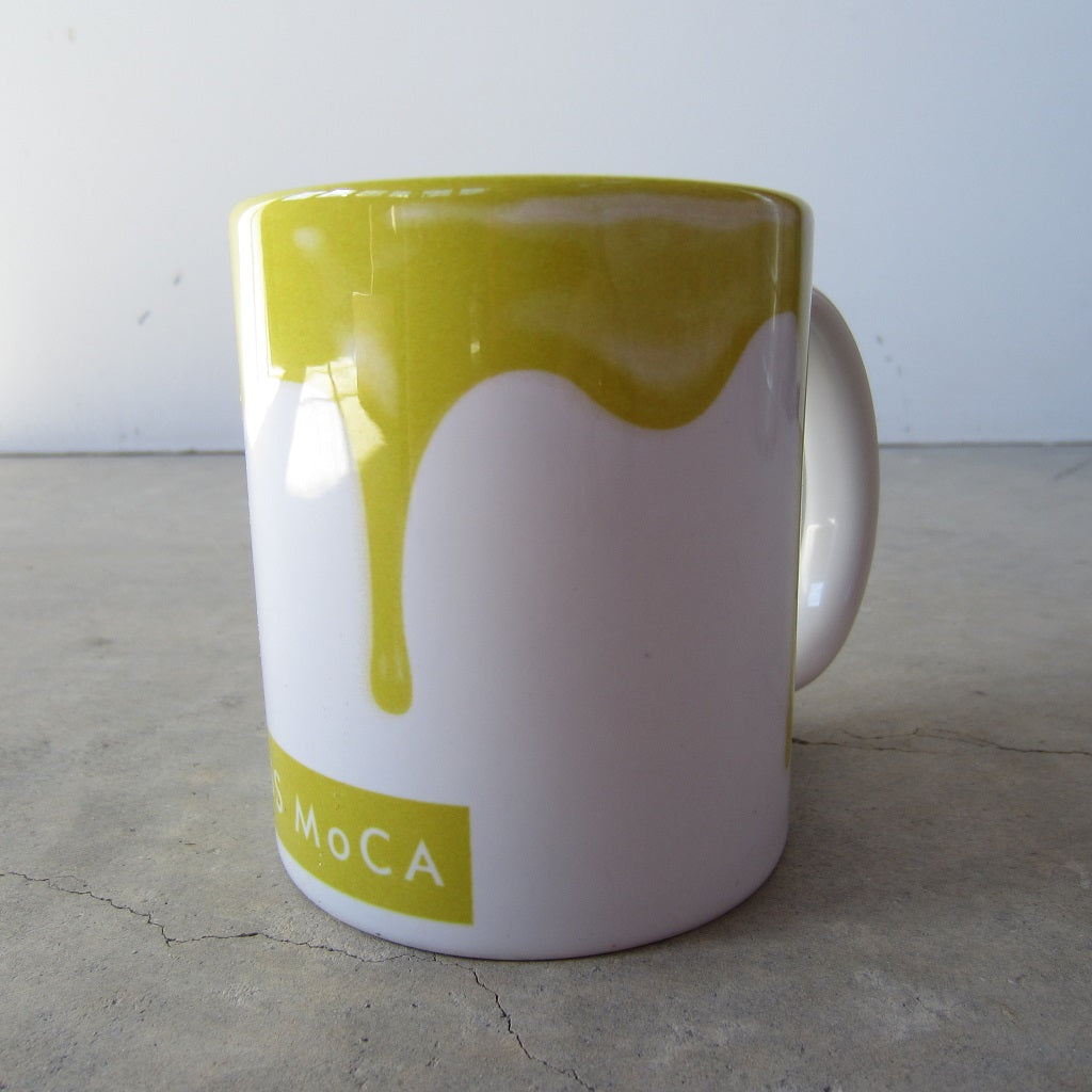 MASS MoCA Paint Drip Mug: Yellow