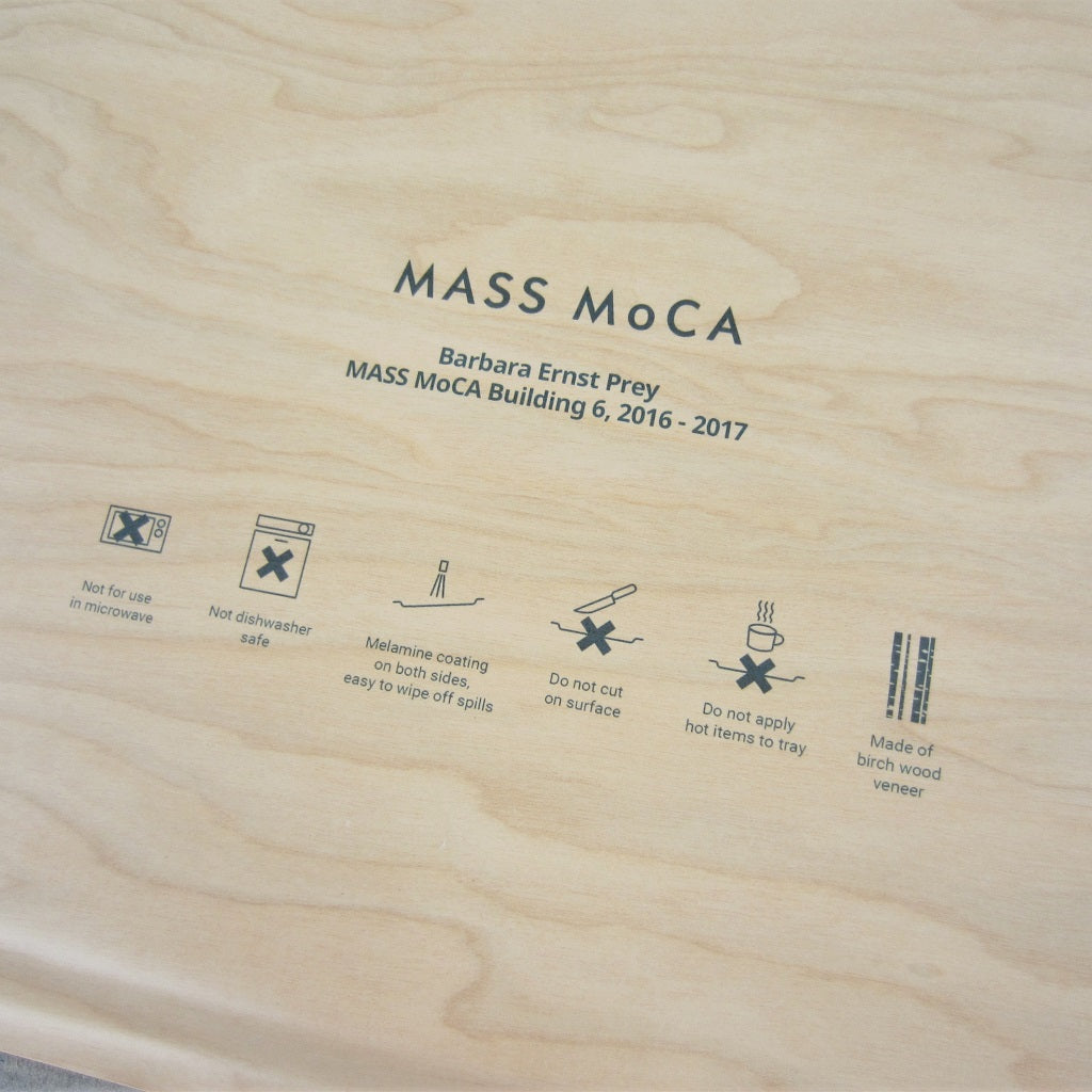 MASS MoCA Wooden Tray: Barbara Prey Watercolor - Large