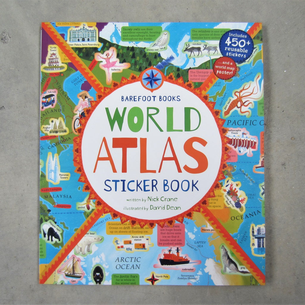 World Atlas Sticker Book
