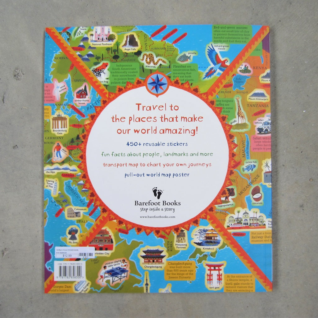 World Atlas Sticker Book